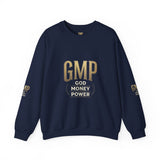 GMP 'God Money Power' White Crewneck Sweatshirt