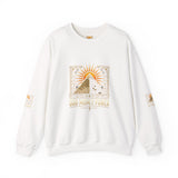 Egyptian Pyramid Sun Graphic Sweatshirt - "Good Morning, Pharaoh" Crewneck