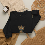 Crewneck Sweatshirt — "God Money Power" Crown & Coin Graphic
