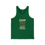 GMP Money Power Tank Top — Gold Cash Emblem Sleeveless Shirt