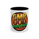 GMP God Money Power Coffee Mug – Bold Comic-Style Accent Mug (11/15oz)