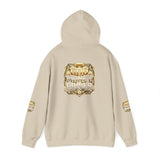 Hoodie — "God Money Power" Gold Emblem Pullover
