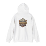 God Money Power Hoodie — Vintage Emblem Graphic Hooded Sweatshirt
