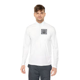 Quarter-Zip Pullover — "GOD MONEY POWER" Graphic Pullover