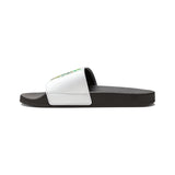 Slide Sandals — "God Money Power" Graphic Pool Slides