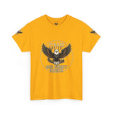GMP Bald Eagle Graphic Tee — "God Money Power" Patriotic Shirt
