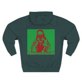 Jesus 'Keep Moving Forward' Hoodie — Retro Red & Green Graphic Pullover