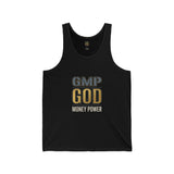 GMP GOD Money Power Tank Top — Motivational Gold Graphic Tank