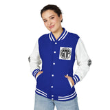Letterman Jacket - "GMP (God Money Power)" Black & White Varsity Jacket