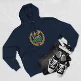 GMP God Money Power Hoodie — Retro Laurel Crest Graphic Hoodie