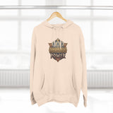 Hoodie — 'God Money Power' Vintage Emblem Fleece Hoodie