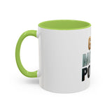 God Money Power Accent Coffee Mug — Inspirational Faith & Wealth Quote