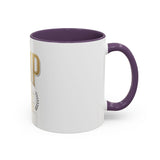 GMP Gold Accent Coffee Mug – "God Money Power" Inspirational Ceramic Cup