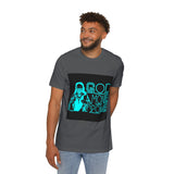 God Money Power T-Shirt — Retro Neon Graphic Tee (Front Illustration, Back Text)