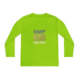 Youth Long Sleeve Tee — GMP GOD Money Power Graphic