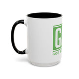 GMP Coffee Mug — God Money Power Inspirational Accent Mug (11/15oz)