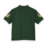 Youth Polo Shirt — Colorful "Camp Gov Summer Power" Logo Tee