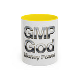 GMP God Money Power Chrome Accent Coffee Mug (11/15oz)