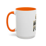 God Money Power Accent Coffee Mug - Inspirational Faith & Prosperity Ceramic Mug (11/15oz)