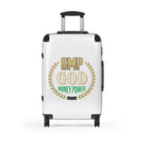 Suitcase — "GMP GOD Money Power" Carry-On Luggage