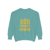 GMP "God Money Power" Sweatshirt — Gold Foil Graphic Crewneck