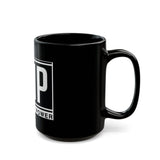 GMP Black Mug - 'God Money Power' Bold Logo Coffee Cup (11oz/15oz)