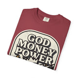 God Money Power Graphic T-Shirt