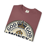 God Money Power T-Shirt — Crown Emblem Graphic Tee (God • Money • Power)