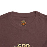 Toddler Tee — "God Money Power" Jack-o'-Lantern Halloween Shirt