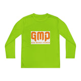 GMP "God Money Power" Youth Long Sleeve Tee - Orange Logo
