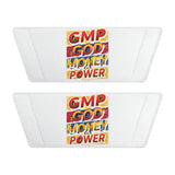 Slide Sandals — Bold 'GMP GOD? MONEY? POWER?' Graphic Strap