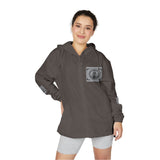 Windbreaker Jacket — "GOD MONEY POWER" Camo Zip-Up Hooded Jacket