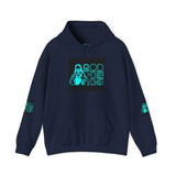 God, Money & Power Hoodie — Neon Retro Graphic Pullover