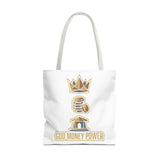God Money Power Tote Bag — Inspirational Faith & Prosperity Canvas Tote