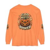 God Money Power- Halloween Pumpkin Long Sleeve Tee