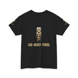 God · Money · Power Tee — GMP Gold Block Logo T-Shirt