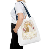 Tote Bag — 'God Money & Power' Pyramid Graphic Tote