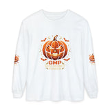 Halloween Pumpkin Jack-O'- “God Money Power” Lantern Long Sleeve Tee