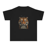 Tiger 'God Money Power' Youth Tee — Graphic Animal Kid's T-Shirt