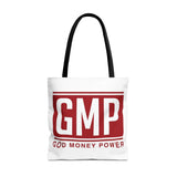 GMP Tote Bag — God Money Power Red Logo All-Over Print Tote