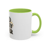God Money Power Accent Coffee Mug — Inspirational Faith & Prosperity Ceramic Mug (11/15oz)
