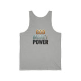 God Money Power Tank Top — Inspirational Faith & Wealth Graphic Tank