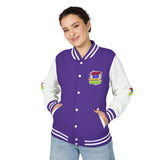 Letterman Jacket — GMP Good Money Power Colorful Splash Varsity Coat