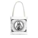 Tote Bag — "God Money Power" Retro Saint Graphic Tote