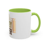 God Money Power Accent Coffee Mug — Motivational Faith & Wealth Ceramic Mug
