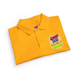 Youth Polo Shirt — Colorful "Camp Gov Summer Power" Logo Tee