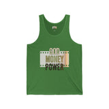 God Money Power Tank Top – Inspirational Faith & Hustle Graphic Tank