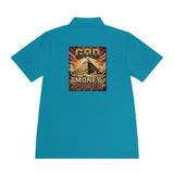 God Money Power Pyramid Polo Shirt — Vintage Pyramid Graphic Men’s Sport Polo