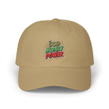 Dad Cap — God, Money, Power Graphic Embroidered Hat