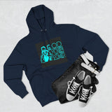 God Money Power Hoodie — Religious Statement Pullover with Bold Typography